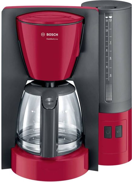 Bosch Haushalt ComfortLine Kaffeemaschine Rot Fassungsvermögen Tassen=10 Glaskanne