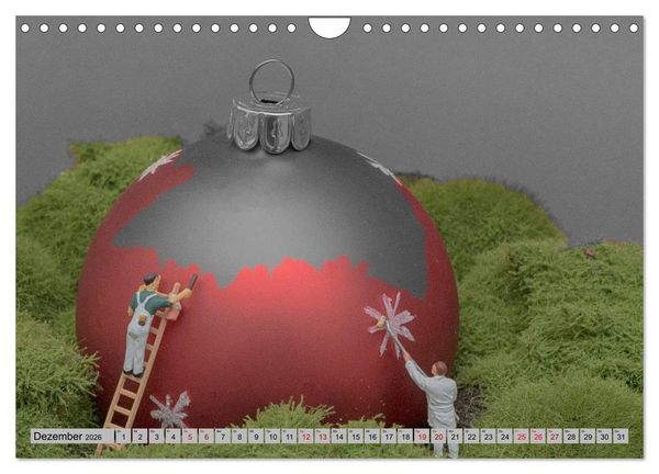 Produktbild: Miniaturwelten - Kleine Leute bei der Arbeit (Wandkalender 2026 DIN A4 quer), CALVENDO Monatskalender