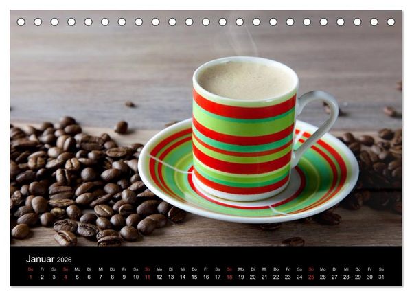 Produktbild: Kaffee & Schokolade (Tischkalender 2026 DIN A5 quer), CALVENDO Monatskalender