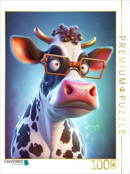 Produktbild: CALVENDO Puzzle Die stylische Milchk&ouml;nigin | 1000 Teile Lege-Gr&ouml;&szlig;e 64x48cm Foto-Puzzle f&uuml;r gl&uuml;ckliche Stunden