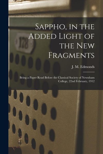 Produktbild: Sappho, in the Added Light of the New Fragments