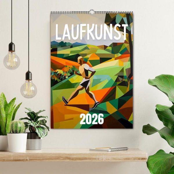 Produktbild: Laufkunst. (Wandkalender 2026 DIN A2 hoch), CALVENDO Monatskalender