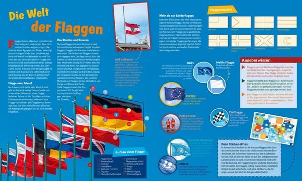 Produktbild: WAS IST WAS Sticker-Atlas Flaggen