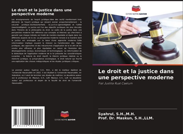 Produktbild: Le droit et la justice dans une perspective moderne