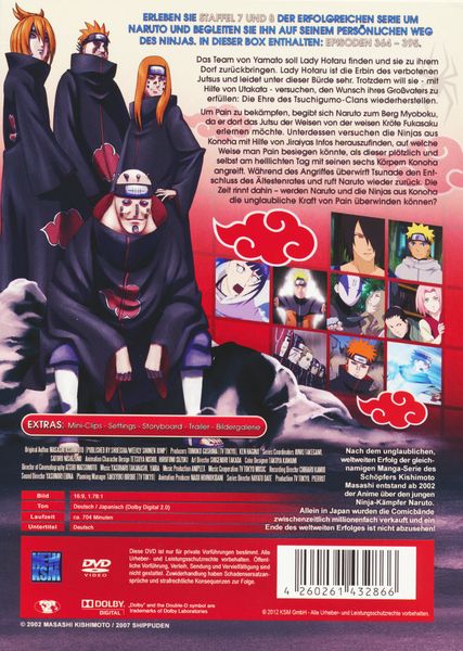 Produktbild: Naruto Shippuden - St. 7&8 - Uncut [4 DVDs]