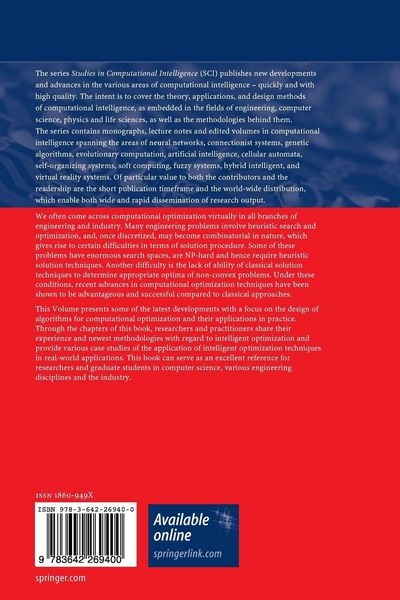 Produktbild: Intelligent Computational Optimization in Engineering