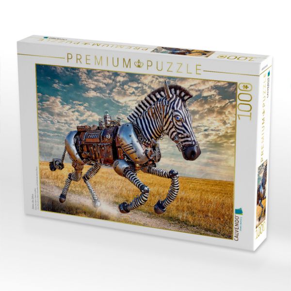 Produktbild: CALVENDO Puzzle Zlatan, das Zebra | 1000 Teile Lege-Gr&ouml;&szlig;e 64x48cm Foto-Puzzle f&uuml;r gl&uuml;ckliche Stunden