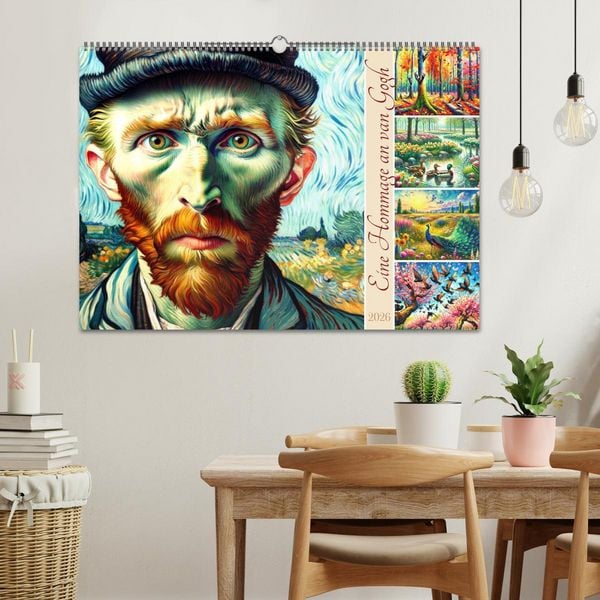 Produktbild: Eine Hommage an van Gogh (Wandkalender 2026 DIN A2 quer), CALVENDO Monatskalender