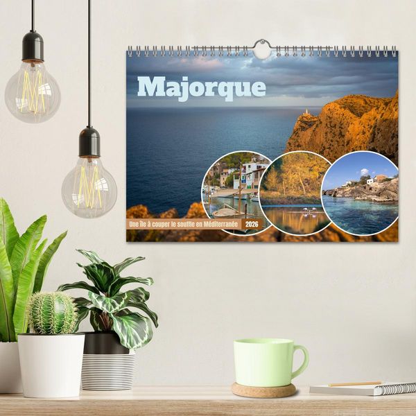 Produktbild: Majorque - Une &icirc;le &agrave; couper le souffle en M&eacute;diterran&eacute;e (Calendrier mural 2026 DIN A4 vertical), CALVENDO calendrier mensuel