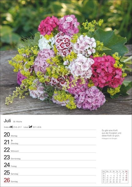 Produktbild: Blumenpracht Wochenplaner 2026 - 53 stimmungsvolle Fotografien