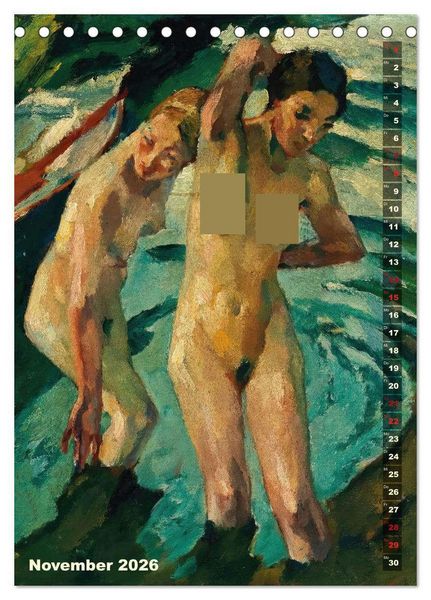 Produktbild: Leo Putz - Die Kunst der Sinnlichkeit (Tischkalender 2026 DIN A5 hoch), CALVENDO Monatskalender