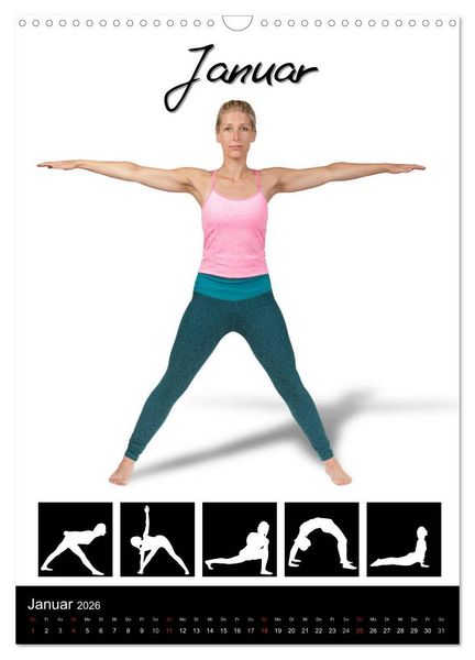 Produktbild: Yoga in Bildern (Wandkalender 2026 DIN A3 hoch), CALVENDO Monatskalender