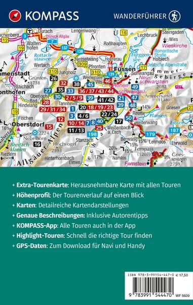 Produktbild: KOMPASS Wanderf&uuml;hrer Tannheimer Tal von Nesselw&auml;ngle bis Jungholz, 50 Touren mit Extra-Tourenkarte