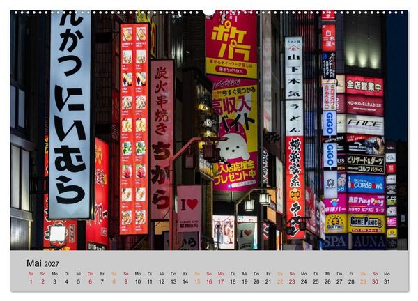 Produktbild: Tokio. Die faszinierende Metropole Japans (hochwertiger Premium Wandkalender 2027 DIN A2 quer), Kunstdruck in Hochglanz