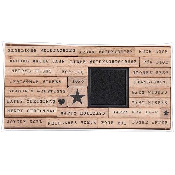 Produktbild: Stempelset Merry Christmas, Handwriting 100%, 26 Stempel