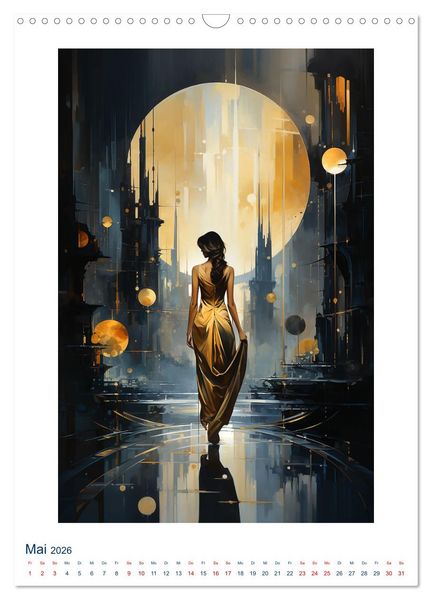 Produktbild: ART DECO City (Wandkalender 2026 DIN A3 hoch), CALVENDO Monatskalender
