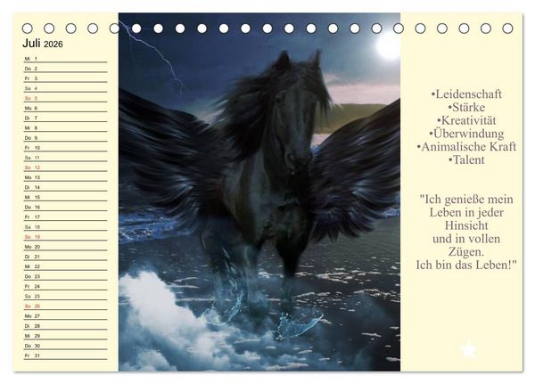 Produktbild: Tarot. Spirituell durch das Jahr (Tischkalender 2026 DIN A5 quer), CALVENDO Monatskalender