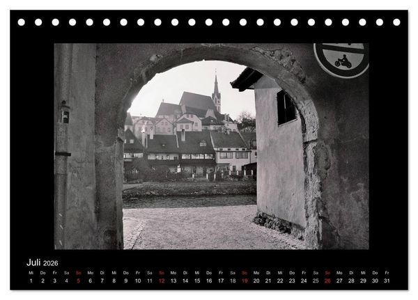 Produktbild: Sch&ouml;nheit an der Moldau - Cesky Krumlov (Tischkalender 2026 DIN A5 quer), CALVENDO Monatskalender