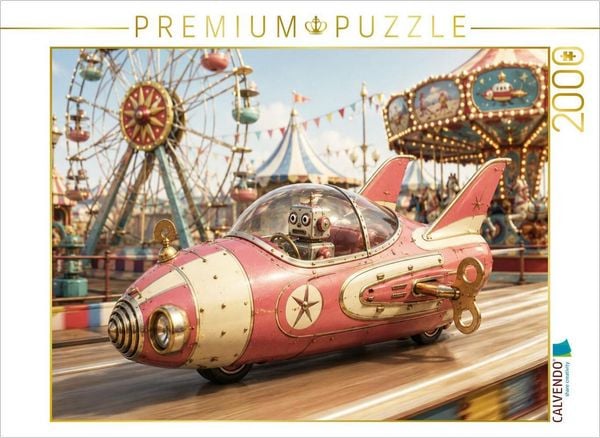 CALVENDO Puzzle Rakete vom Rummelplatz | 2000 Teile Lege-Größe 90x67cm Foto-Puzzle für glückliche Stunden