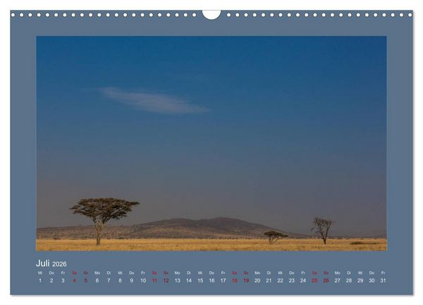 Produktbild: Tansania - Mensch, Tier und Landschaft (Wandkalender 2026 DIN A3 quer), CALVENDO Monatskalender