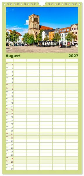 Produktbild: Familienplaner 2027 - Anklam und Umgebung mit 5 Spalten (Wandkalender, 21 x 45 cm) CALVENDO