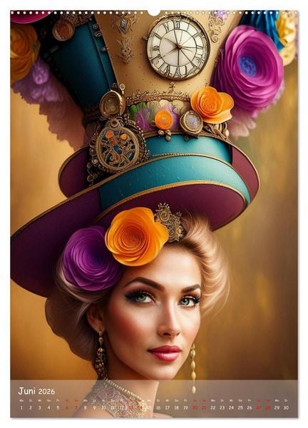 Produktbild: H&uuml;te - fantasievoll und verr&uuml;ckt (hochwertiger Premium Wandkalender 2026 DIN A2 hoch), Kunstdruck in Hochglanz