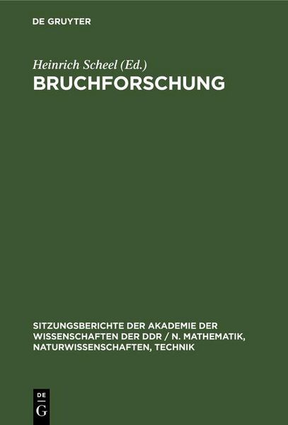 Produktbild: Bruchforschung