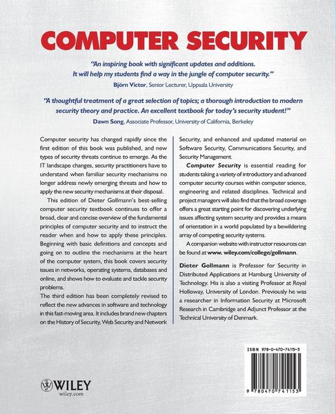 Produktbild: Computer Security 3e