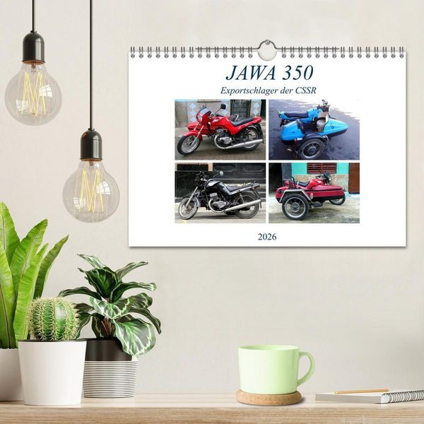 Produktbild: JAWA 350 - Exportschlager der CSSR (Wandkalender 2026 DIN A4 quer), CALVENDO Monatskalender