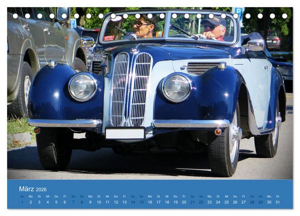 Produktbild: BMW Classics (Tischkalender 2026 DIN A5 quer), CALVENDO Monatskalender