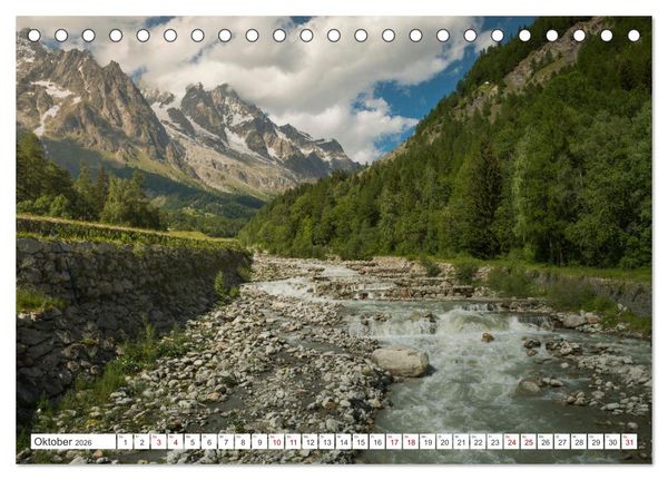 Produktbild: Natur im Aostatal (Tischkalender 2026 DIN A5 quer), CALVENDO Monatskalender