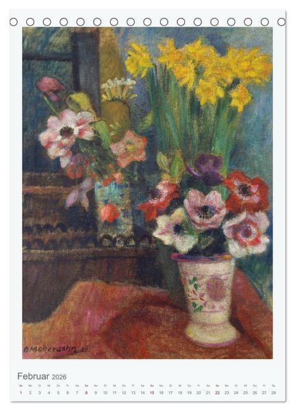 Produktbild: Blumenstr&auml;u&szlig;e - Bl&uuml;tenpracht und Blumenfreuden (Tischkalender 2026 DIN A5 hoch), CALVENDO Monatskalender