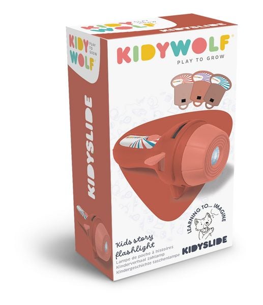 Produktbild: KIDYWOLF - Projektor Taschenlampe rot inkl. 3 Bildscheiben