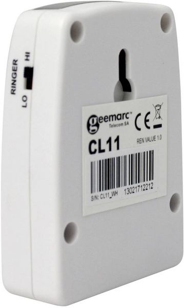 Produktbild: Geemarc CL11_WH Funkklingel Klingeltonverst&auml;rker Komplett-Set