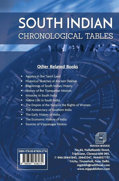 Produktbild: South India Chronological Tables