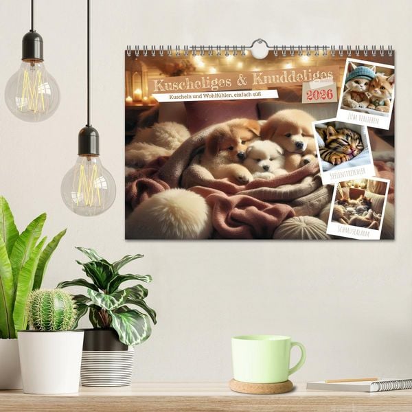 Produktbild: Kuscheliges & Knuddeliges (Wandkalender 2026 DIN A4 quer), CALVENDO Monatskalender