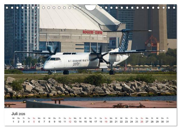 Produktbild: Die sch&ouml;nsten Airliner (Wandkalender 2026 DIN A4 quer), CALVENDO Monatskalender