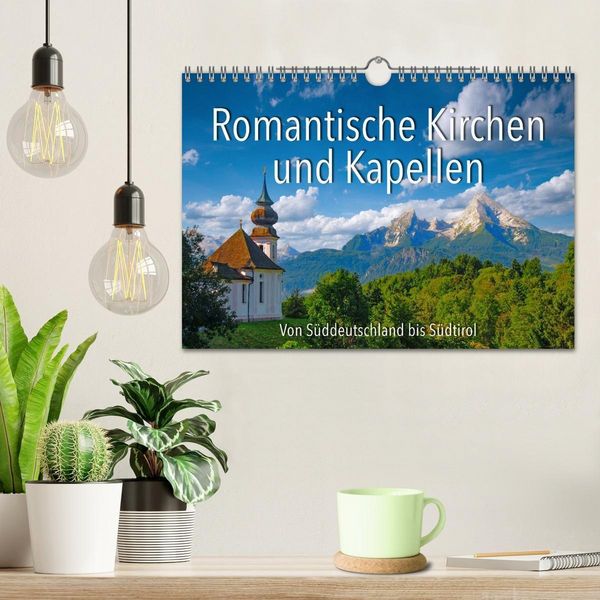 Produktbild: Romantische Kirchen und Kapellen (Wandkalender 2027 DIN A4 quer), CALVENDO Monatskalender