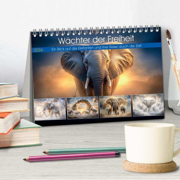 Produktbild: W&auml;chter der Freiheit (Tischkalender 2026 DIN A5 quer), CALVENDO Monatskalender