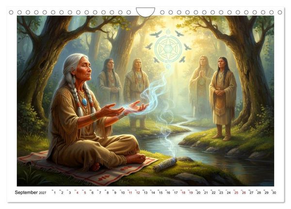 Produktbild: In Verbindung mit dem Land und den Ahnen (Wandkalender 2027 DIN A4 quer), CALVENDO Monatskalender