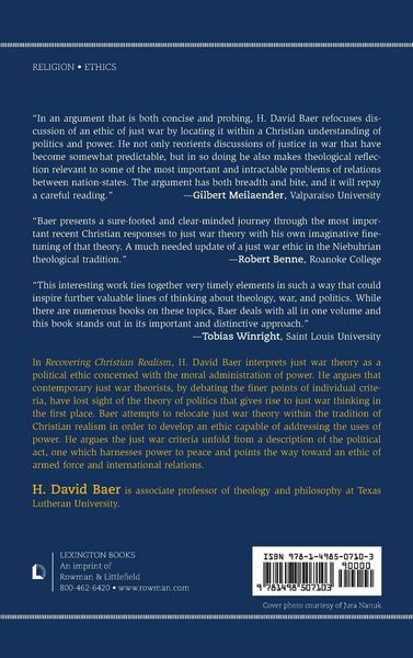Produktbild: Recovering Christian Realism
