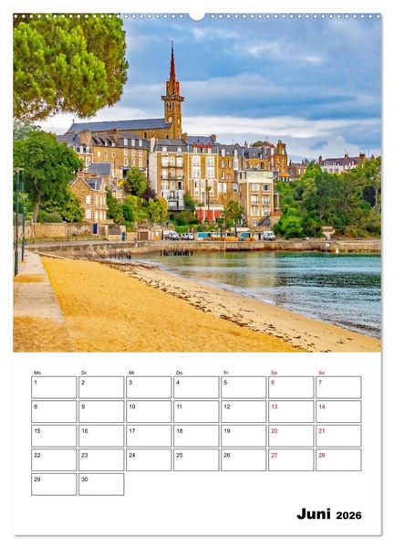 Produktbild: Malerische Bretagne - Reiseplaner (hochwertiger Premium Wandkalender 2026 DIN A2 hoch), Kunstdruck in Hochglanz