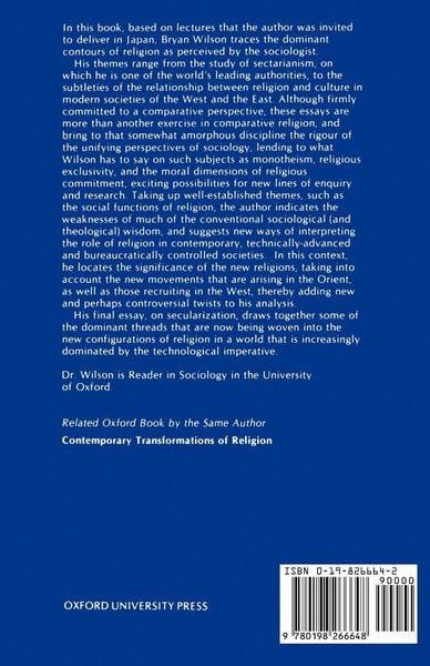 Produktbild: Religion in Sociological Perspective