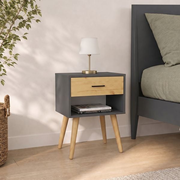 Produktbild: Nachttisch mit Schublade 45x30x56 cm Singol XL