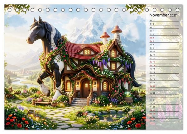 Produktbild: Tierische Fassaden (Tischkalender 2027 DIN A5 quer), CALVENDO Monatskalender