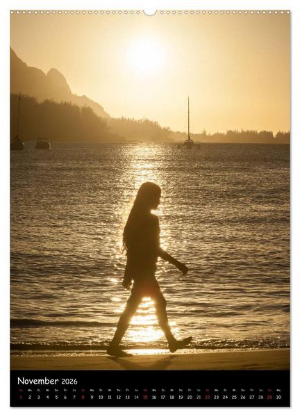 Produktbild: Hawaiian Sunsets (hochwertiger Premium Wandkalender 2026 DIN A2 hoch), Kunstdruck in Hochglanz