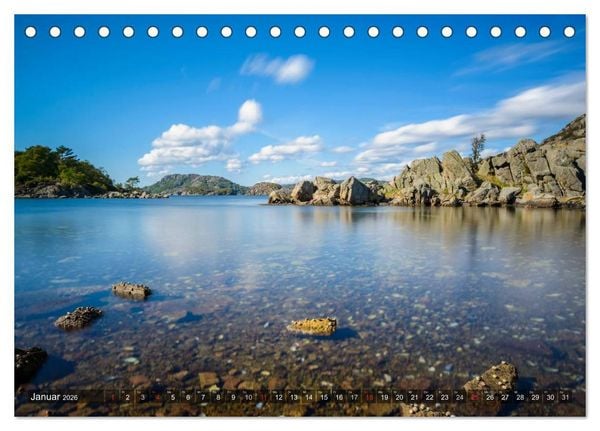 Produktbild: Norwegens S&uuml;den (Tischkalender 2026 DIN A5 quer), CALVENDO Monatskalender