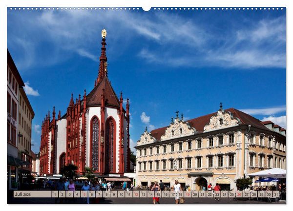 Produktbild: W&Uuml;RZBURG - ALTSTADT IMPRESSIONEN (Wandkalender 2026 DIN A2 quer), CALVENDO Monatskalender