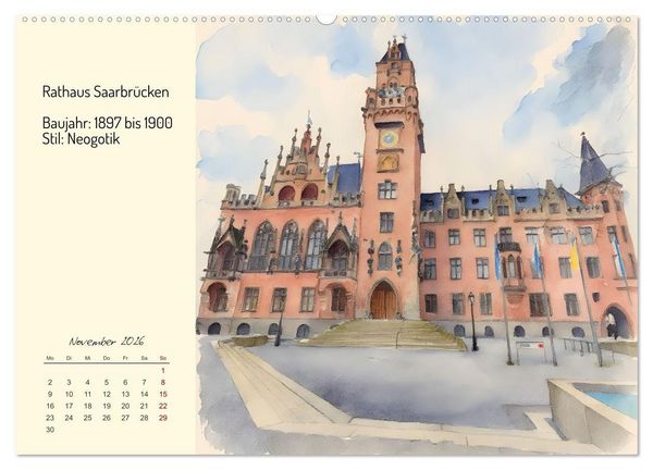 Produktbild: Prunkvolle deutsche Rath&auml;user (Wandkalender 2026 DIN A2 quer), CALVENDO Monatskalender