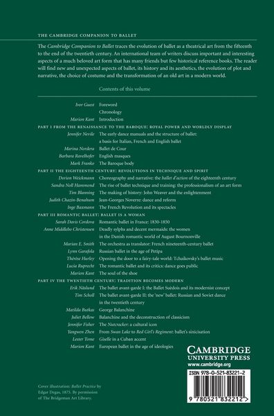 Produktbild: The Cambridge Companion to Ballet